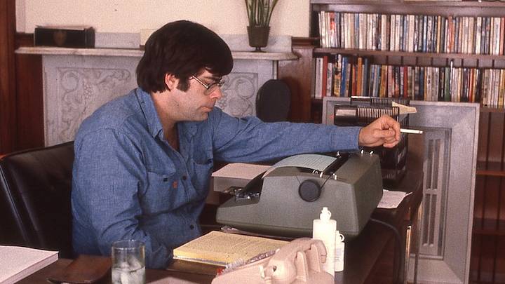 Stephen King at his home in Bangor, ME, in October 1980. Stephen King at his home in Bangor, ME, in October 1980.
