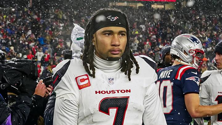 Jan 18, 2026; Foxborough, MA, USA; Houston Texans quarterback C.J. Stroud (7) after the game against the New England Patriots in an AFC Divisional Round game at Gillette Stadium. Mandatory Credit: David Butler II-Imagn Images Jan 18, 2026; Foxborough, MA, USA; Houston Texans quarterback C.J. Stroud (7) after the game against the New England Patriots in an AFC Divisional Round game at Gillette Stadium. Mandatory Credit: David Butler II-Imagn Images
