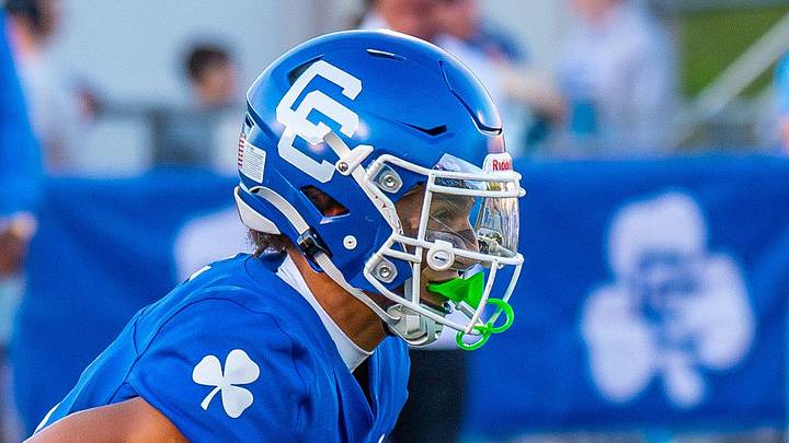Detroit Catholic Central's Samson Gash returns a punt during a football game on Friday, Aug. 29, 2025. Detroit Catholic Central's Samson Gash returns a punt during a football game on Friday, Aug. 29, 2025.