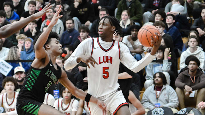 HIGH SCHOOL BASKETBALL: JAN 19 Spalding Hoophall Classic - Long Island Lutheran vs Arizona Compass HIGH SCHOOL BASKETBALL: JAN 19 Spalding Hoophall Classic - Long Island Lutheran vs Arizona Compass
