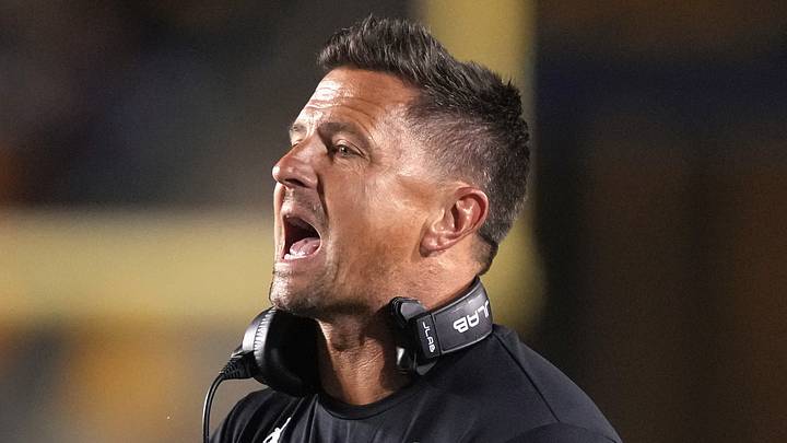 Sep 5, 2026; Berkeley, California, USA; UCLA Bruins head coach Bob Chesney yells during the second quarter against the California Golden Bears at California Memorial Stadium. Mandatory Credit: Darren Yamashita-Imagn Images Sep 5, 2026; Berkeley, California, USA; UCLA Bruins head coach Bob Chesney yells during the second quarter against the California Golden Bears at California Memorial Stadium. Mandatory Credit: Darren Yamashita-Imagn Images