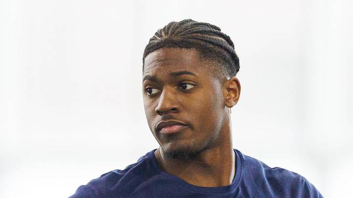 Running back Jadarian Price during Notre Dame football's Pro Day at Irish Athletic Center. Running back Jadarian Price during Notre Dame football's Pro Day at Irish Athletic Center.
