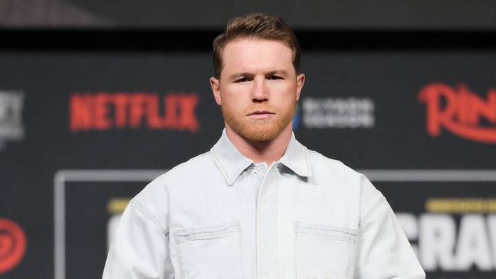 CANELO ALVAREZ during a June 26, 2025 press conference. CANELO ALVAREZ during a June 26, 2025 press conference.