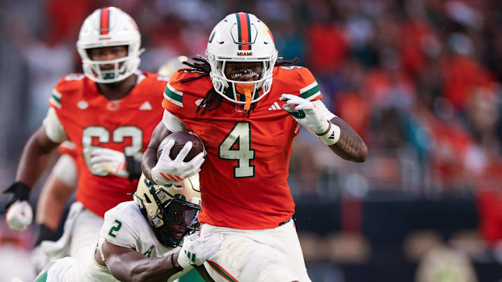 Miami Hurricanes running back Mark Fletcher Jr. (4)