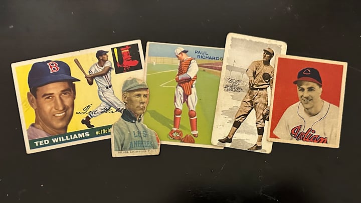 Assorted baseball cards, 1911-1955 Assorted baseball cards, 1911-1955