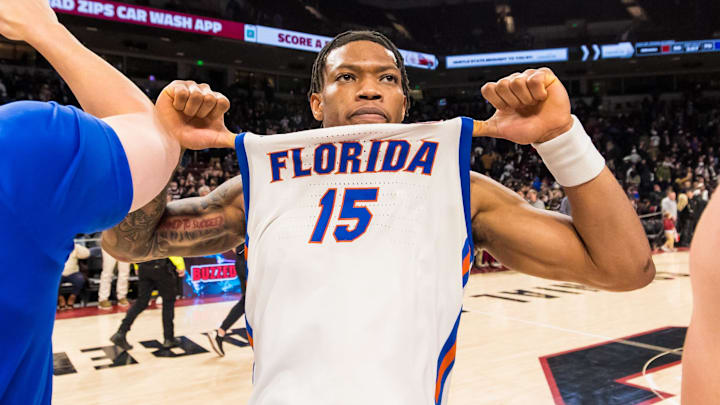 Florida Gators guard Alijah Martin has embraced his role as the elder statesman of the basketball team. Florida Gators guard Alijah Martin has embraced his role as the elder statesman of the basketball team.