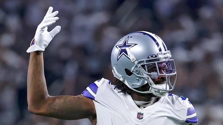 Dallas Cowboys defensive back Trevon Diggs reacts during the game against the Philadelphia Eagles. Dallas Cowboys defensive back Trevon Diggs reacts during the game against the Philadelphia Eagles.