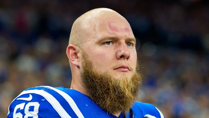Dalton Tucker of the Indianapolis Colts on the sidelines Dalton Tucker of the Indianapolis Colts on the sidelines