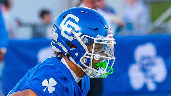Detroit Catholic Central's Samson Gash returns a punt during a football game on Friday, Aug. 29, 2025. Detroit Catholic Central's Samson Gash returns a punt during a football game on Friday, Aug. 29, 2025.
