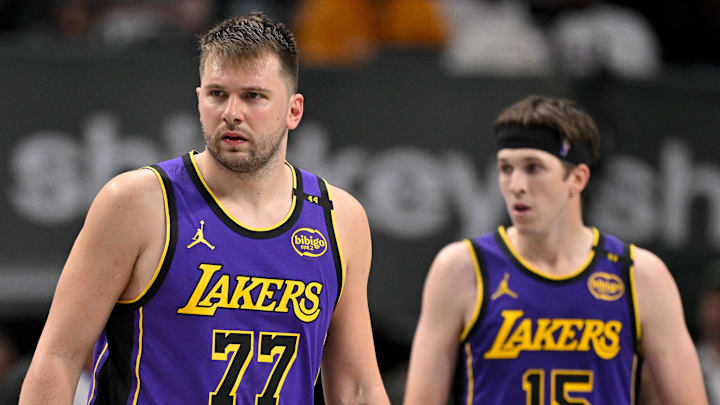 Los Angeles Lakers guard Luka Doncic Los Angeles Lakers guard Luka Doncic
