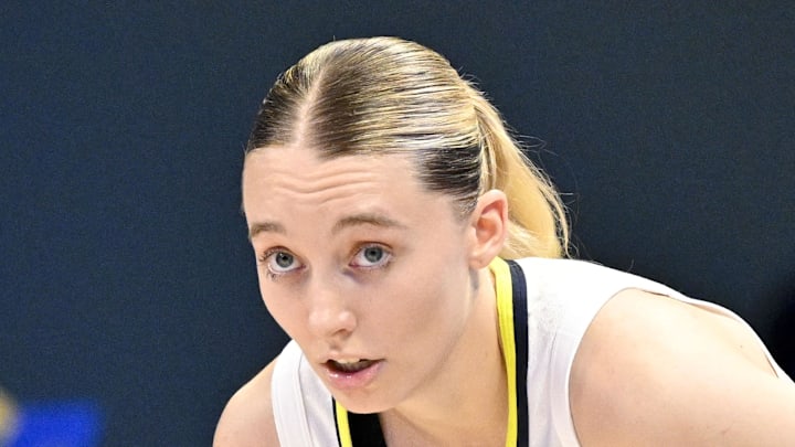 Dallas Wings guard Paige Bueckers looks on during the second half against the Phoenix Mercury.