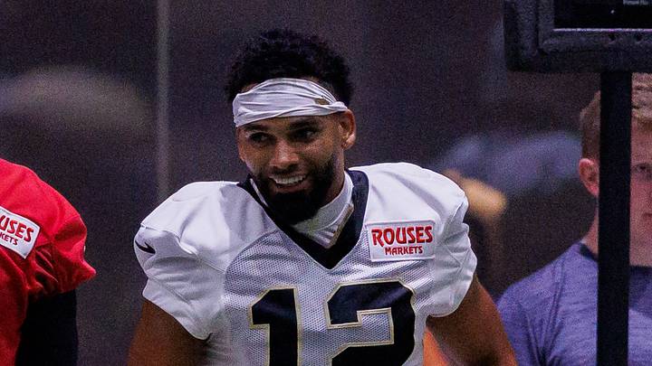 New Orleans Saints wide receiver Chris Olave New Orleans Saints wide receiver Chris Olave