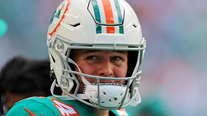 Miami Dolphins quarterback Quinn Ewers