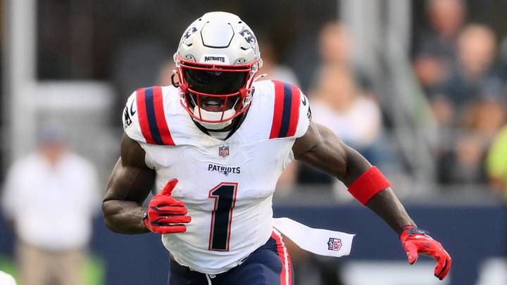 New England Patriots wide receiver A.J. Brown New England Patriots wide receiver A.J. Brown