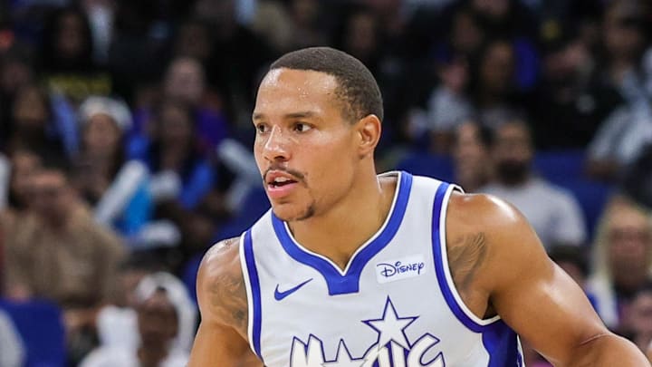 Orlando Magic guard Desmond Bane brings the ball up court during the second quarter.