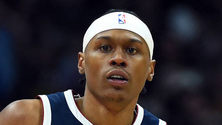 Mar 27, 2026; Denver, Colorado, USA; Denver Nuggets guard Peyton Watson (8) after making a basket during the second half against the Utah Jazz at Ball Arena. Mandatory Credit: Christopher Hanewinckel-Imagn Images