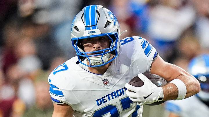 Detroit Lions tight end Sam LaPorta (87). Detroit Lions tight end Sam LaPorta (87).