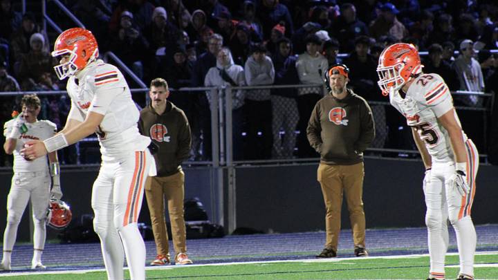 Jake Nawrot (left) and Jackson Travis (right) lead the Huskies' offense putting up forty eight points. Jake Nawrot (left) and Jackson Travis (right) lead the Huskies' offense putting up forty eight points.