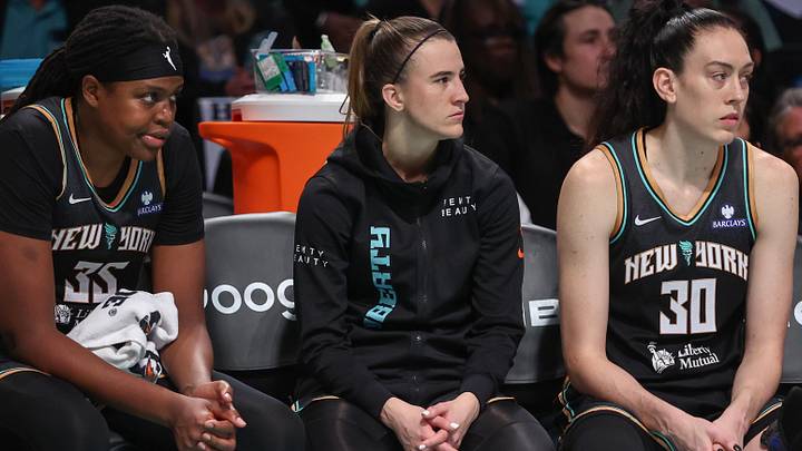 Liberty players Jonquel Jones, Sabrina Ionescu and Breanna Stewart Liberty players Jonquel Jones, Sabrina Ionescu and Breanna Stewart