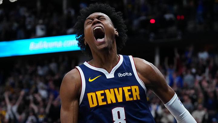 Denver Nuggets forward Peyton Watson Denver Nuggets forward Peyton Watson