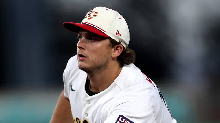 Jul 4, 2026; West Sacramento, California, USA; Athletics first baseman Nick Kurtz (16) tosses the ball for an out against the Miami Marlins during the seventh inning at Sutter Health Park. Mandatory Credit: Dennis Lee-Imagn Images Jul 4, 2026; West Sacramento, California, USA; Athletics first baseman Nick Kurtz (16) tosses the ball for an out against the Miami Marlins during the seventh inning at Sutter Health Park. Mandatory Credit: Dennis Lee-Imagn Images
