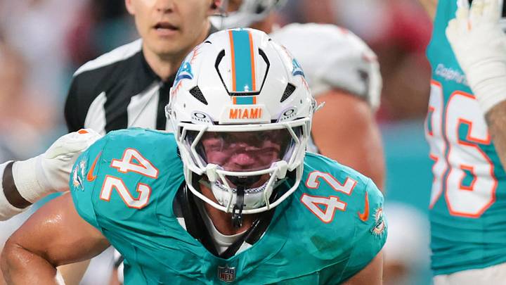 Miami Dolphins linebacker Jackson Woodard Miami Dolphins linebacker Jackson Woodard