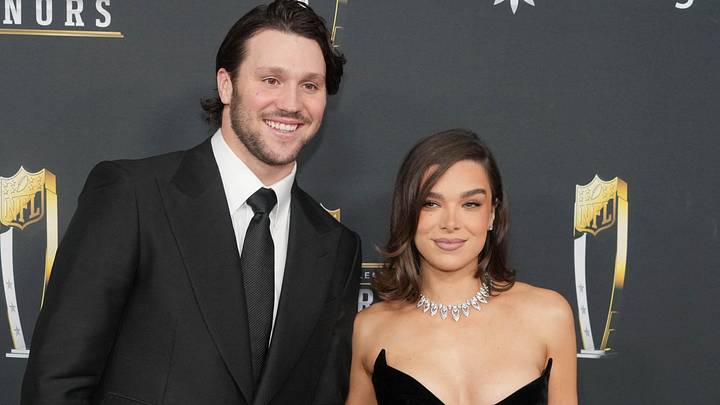 Josh Allen and Hailee Steinfeld on the red carpet before Super Bowl LIX NFL Honors. Josh Allen and Hailee Steinfeld on the red carpet before Super Bowl LIX NFL Honors.