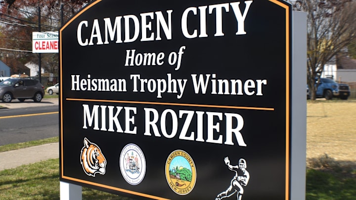 Nebraska football legend Mike Rozier gets street named after him in hometown Camden, NJ, honoring his iconic career.