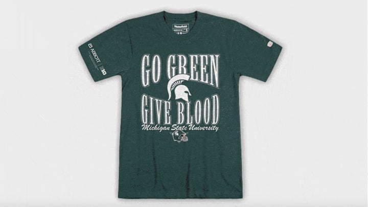 Michigan State "Go Green, Give Blood" t-shirt
