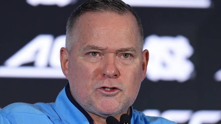 Oct 7, 2026; Charlotte, NC, USA; North Carolina Tar Heels head coach Michael Malone answers questions from the media during the ACC Tip-Off in Charlotte, NC. Mandatory Credit: Jim Dedmon-Imagn Images Oct 7, 2026; Charlotte, NC, USA; North Carolina Tar Heels head coach Michael Malone answers questions from the media during the ACC Tip-Off in Charlotte, NC. Mandatory Credit: Jim Dedmon-Imagn Images