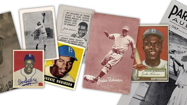 Early Jackie Robinson baseball cards Early Jackie Robinson baseball cards