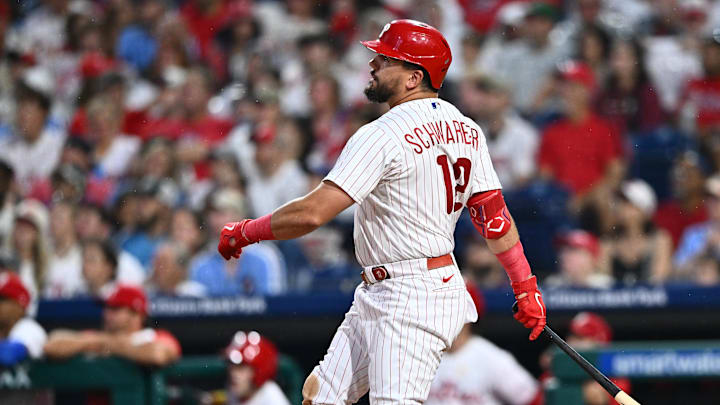 Philadelphia Phillies Kyle Schwarber was responsible for most of the hardest hits in 2023