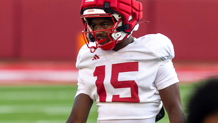 Nebraska defensive back Ceyair Wright at the Big Red Preview on Saturday. Nebraska defensive back Ceyair Wright at the Big Red Preview on Saturday.
