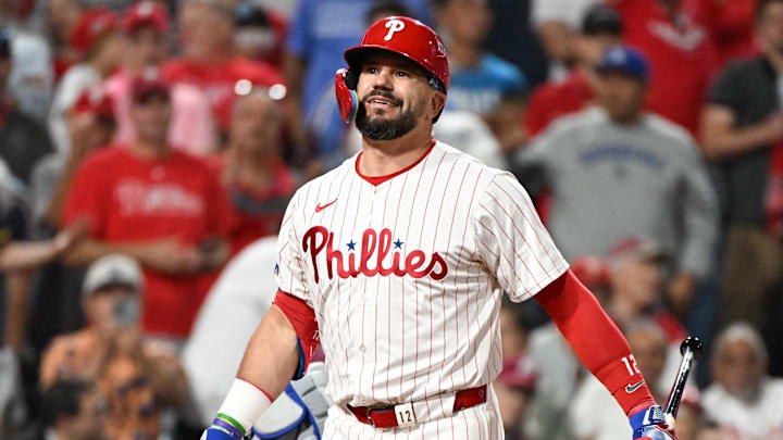 Kyle Schwarber led the NL with 56 home runs in the regular season, but he and the Phillies have yet to hit one in the playoffs.