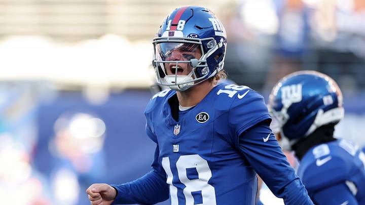 New York Giants quarterback J.J. McCarthy