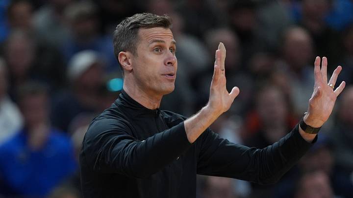 Mar 19, 2026; Greenville, SC, USA; Duke Blue Devils head coach Jon Scheyer signals to his team during a first round game of the men's 2026 NCAA Tournament at Bon Secours Wellness Arena. Mandatory Credit: Jim Dedmon-Imagn Images Mar 19, 2026; Greenville, SC, USA; Duke Blue Devils head coach Jon Scheyer signals to his team during a first round game of the men's 2026 NCAA Tournament at Bon Secours Wellness Arena. Mandatory Credit: Jim Dedmon-Imagn Images