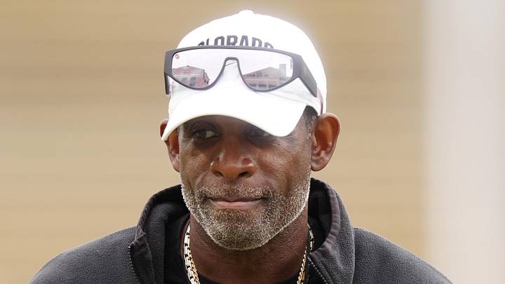 Oct 11, 2025; Boulder, Colorado, USA; Colorado Buffaloes head coach Deion Sanders before the game against the Iowa State Cyclones at Folsom Field. Mandatory Credit: Ron Chenoy-Imagn Images Oct 11, 2025; Boulder, Colorado, USA; Colorado Buffaloes head coach Deion Sanders before the game against the Iowa State Cyclones at Folsom Field. Mandatory Credit: Ron Chenoy-Imagn Images