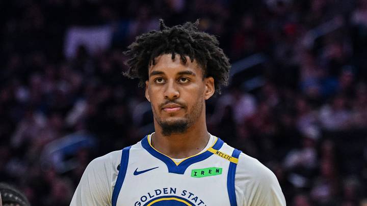Golden State Warriors forward Yaxel Lendeborg looks on during the third quarter against the Sacramento Kings at Chase Center on Oct. 10, 2026. Golden State Warriors forward Yaxel Lendeborg looks on during the third quarter against the Sacramento Kings at Chase Center on Oct. 10, 2026.