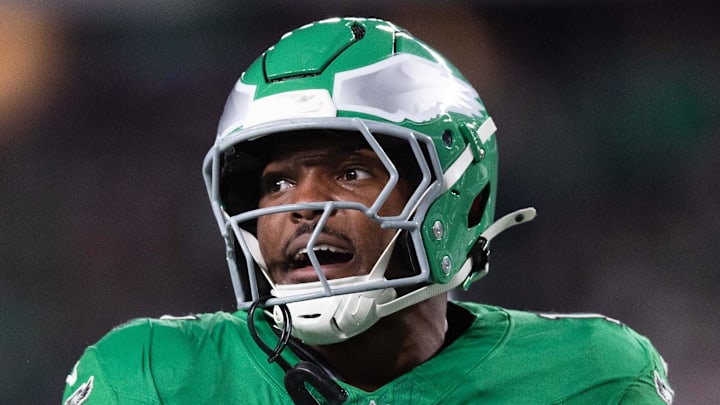 Philadelphia Eagles linebacker Nakobe Dean Philadelphia Eagles linebacker Nakobe Dean