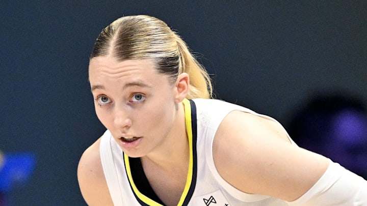 Dallas Wings guard Paige Bueckers looks on during the second half against the Phoenix Mercury.
