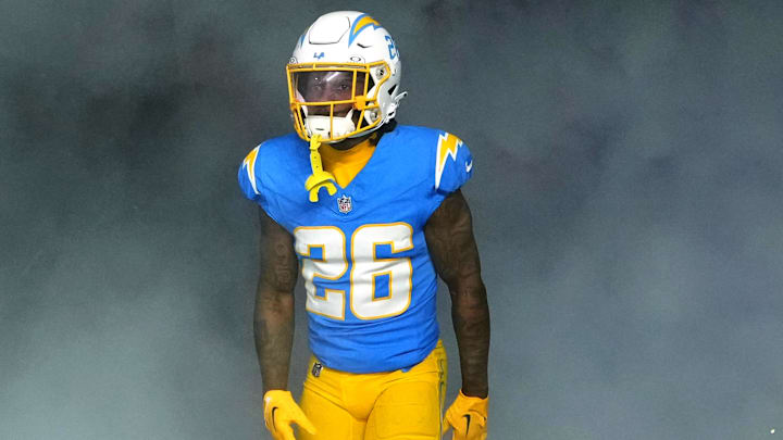 Los Angeles Chargers cornerback Asante Samuel Jr. (26). Los Angeles Chargers cornerback Asante Samuel Jr. (26).