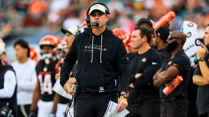 Aug 22, 2026; Cincinnati, Ohio, USA; Cincinnati Bengals head coach Zac Taylor stands on the sidelines in the first half against the Chicago Bears at Paycor Stadium. Mandatory Credit: Katie Stratman-Imagn Images Aug 22, 2026; Cincinnati, Ohio, USA; Cincinnati Bengals head coach Zac Taylor stands on the sidelines in the first half against the Chicago Bears at Paycor Stadium. Mandatory Credit: Katie Stratman-Imagn Images
