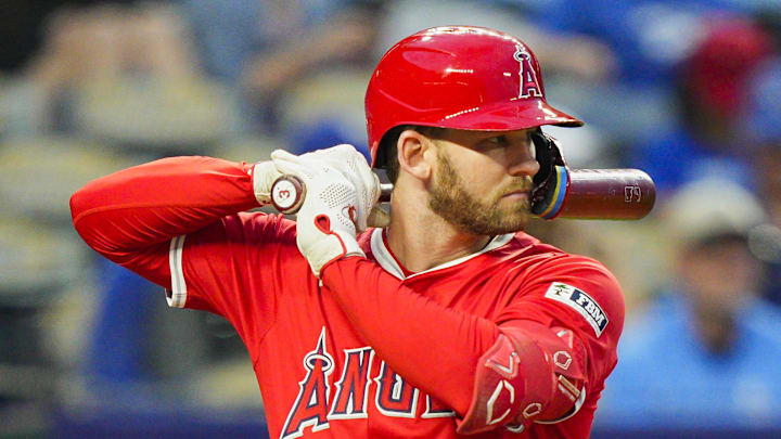 Angels outfielder Taylor Ward was traded to the Orioles. Angels outfielder Taylor Ward was traded to the Orioles.