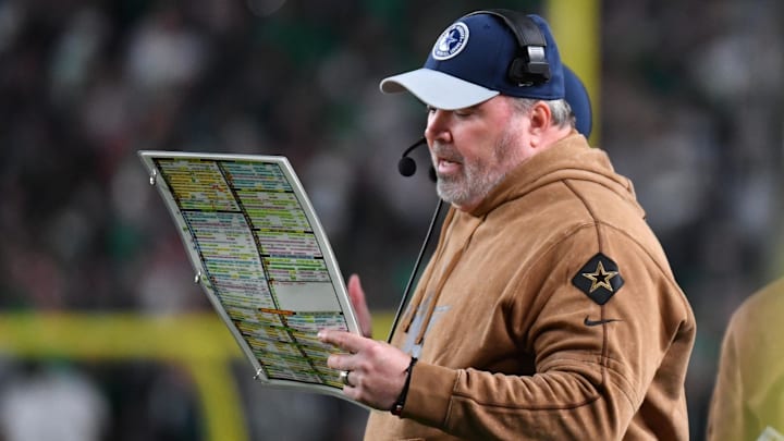 Nov 5, 2023; Philadelphia, Pennsylvania, USA; Dallas Cowboys head coach Mike McCarthy against the