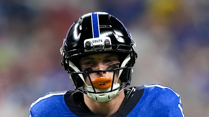 Alec Pierce of the Indianapolis Colts runs Alec Pierce of the Indianapolis Colts runs