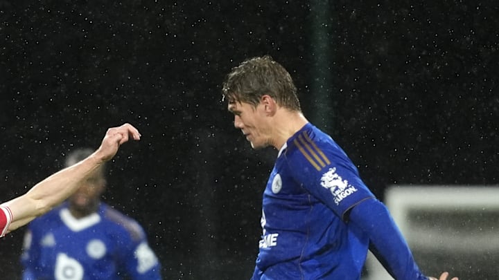 Jannik Vestergaard. Scored a late and undeserved equaliser for the Foxes Jannik Vestergaard. Scored a late and undeserved equaliser for the Foxes