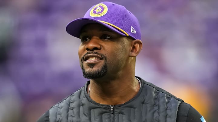 Minnesota Vikings defensive coordinator Brian Flores