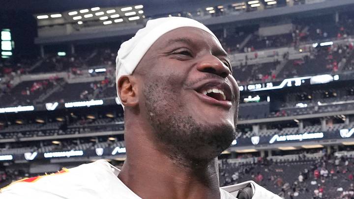 Kansas City Chiefs running back Kenneth Walker III walks off the field 