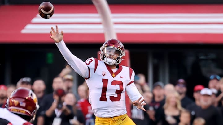 USC Trojans quarterback Caleb Williams (13) 
