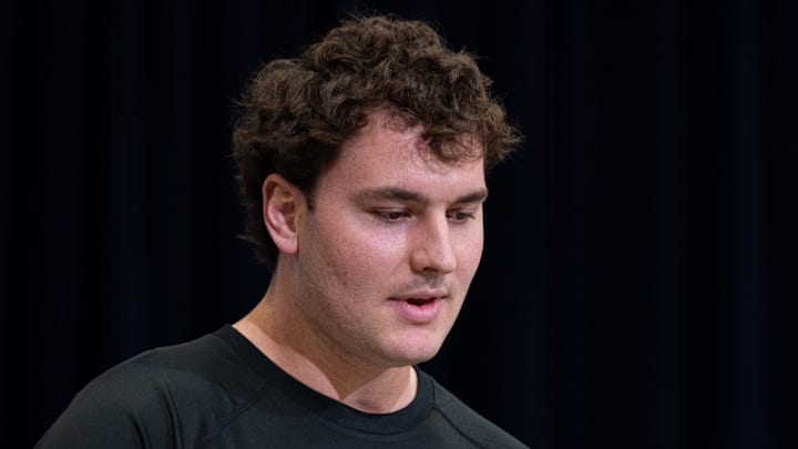 Carolina Panthers center Sam Hecht 